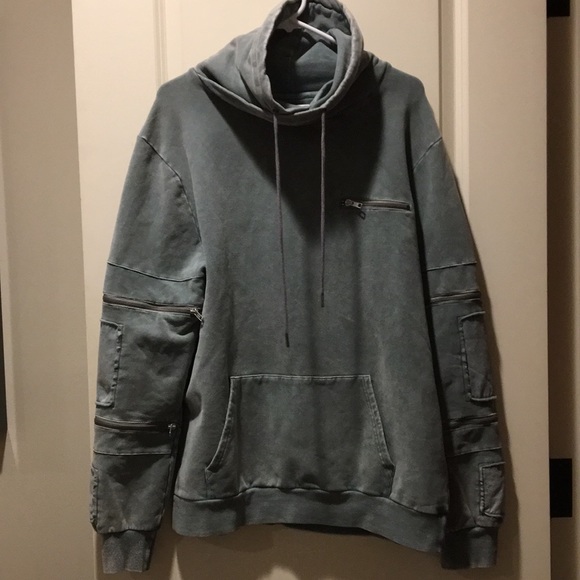 Like New! nANA Judy mens funnel neck pullover sweatshirt velvet